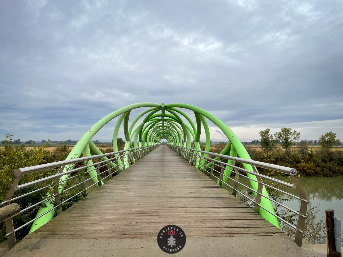 Zaragoza puente del Bicentenario, Pastriz, Galachos Alfranca y río Gállego